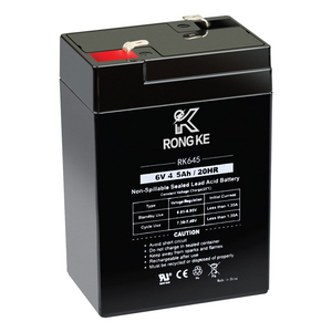 Rongke 6 Volt 4.5 Amp Rechargeable Battery