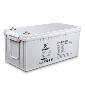 Deep Cycle AGM Battery 12 Volt 200Ah 3% Self-Discharge Rate, 2000A Max Discharge Current, Safe Charge Most Home Appliances for RV, Camping, Cabin, Marine and Off-Grid System, Maintenance-Free