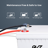 Deep Cycle AGM Battery 12 Volt 200Ah 3% Self-Discharge Rate, 2000A Max Discharge Current, Safe Charge Most Home Appliances for RV, Camping, Cabin, Marine and Off-Grid System, Maintenance-Free