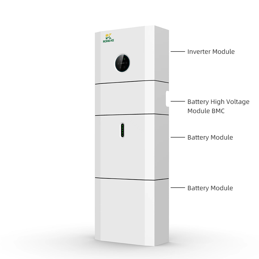 CE Approved 48V 51.2V 6KW Solar Inverter Battery 96V Stackable LiFePO4 Energy Storage Battery All In One Energy Storage System